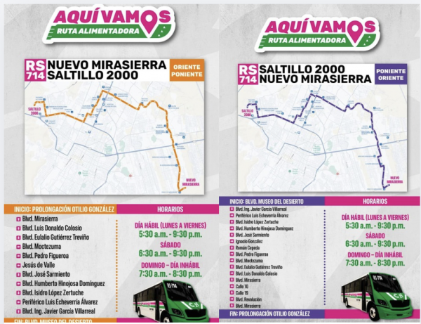 Anuncia Javier Díaz inicio de operaciones de primera ruta alimentadora